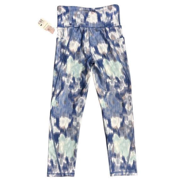 Balance Collection High Waisted Leggings Watercolor Tie Dye Blue Size Women S - Picture 2 of 16
